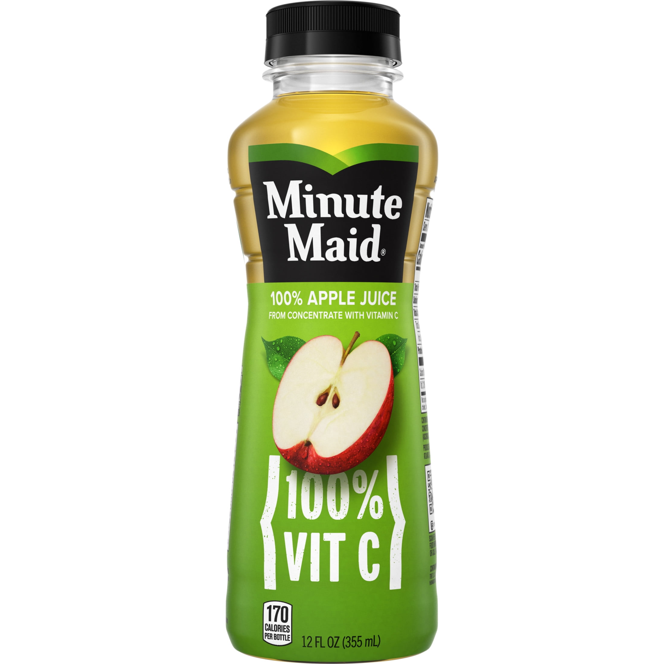 Minute Maid apple juice bottle