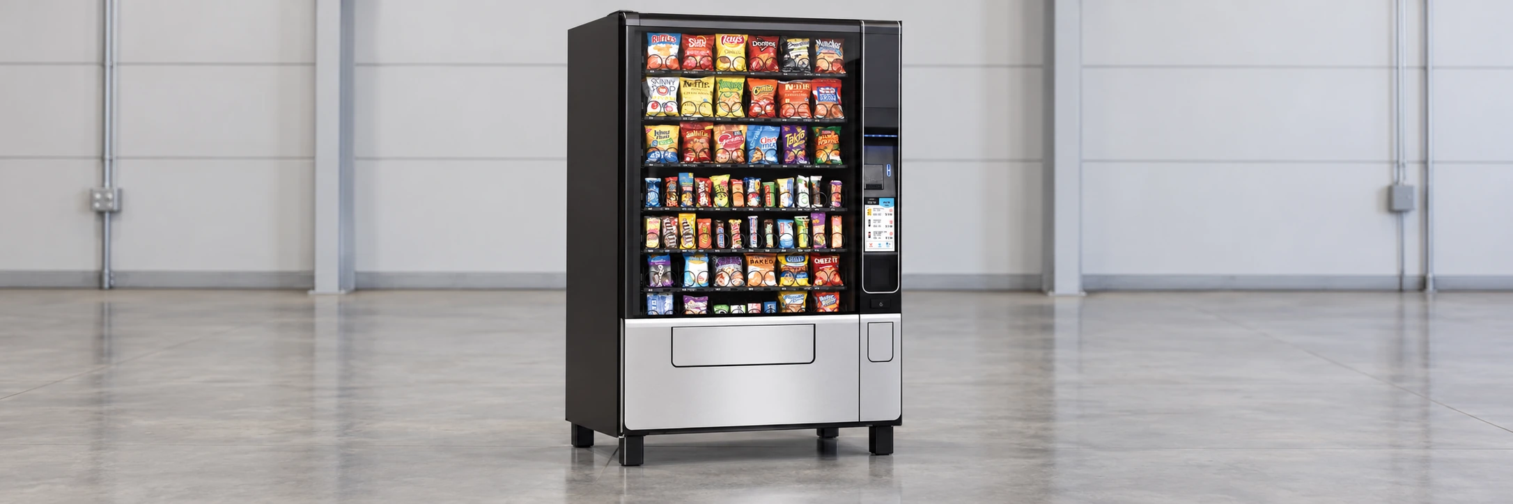 Illustrative Evoke Snack 6 model scene in a machine inspection area